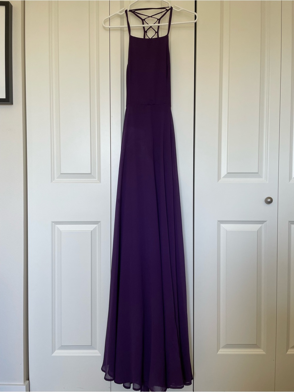 DIY Halloween Costume Lulus Purple Maxi Dress Flawed Size Small